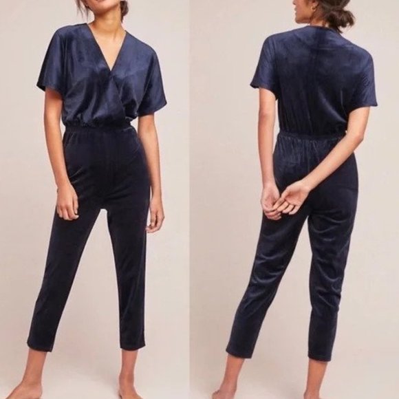 Anthropologie Pants - Anthropologie Saturday Sunday Velour Jumpsuit XL